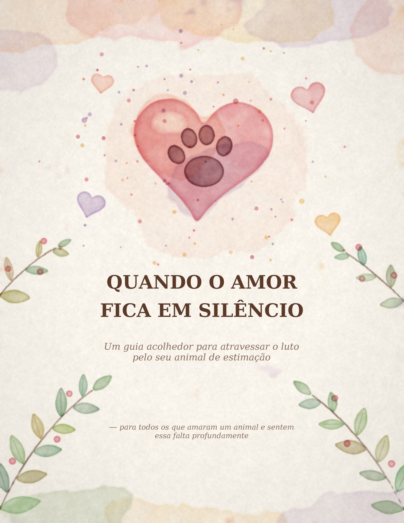 E-book Qundo o Amor Fica em Silêncio - Luto pet